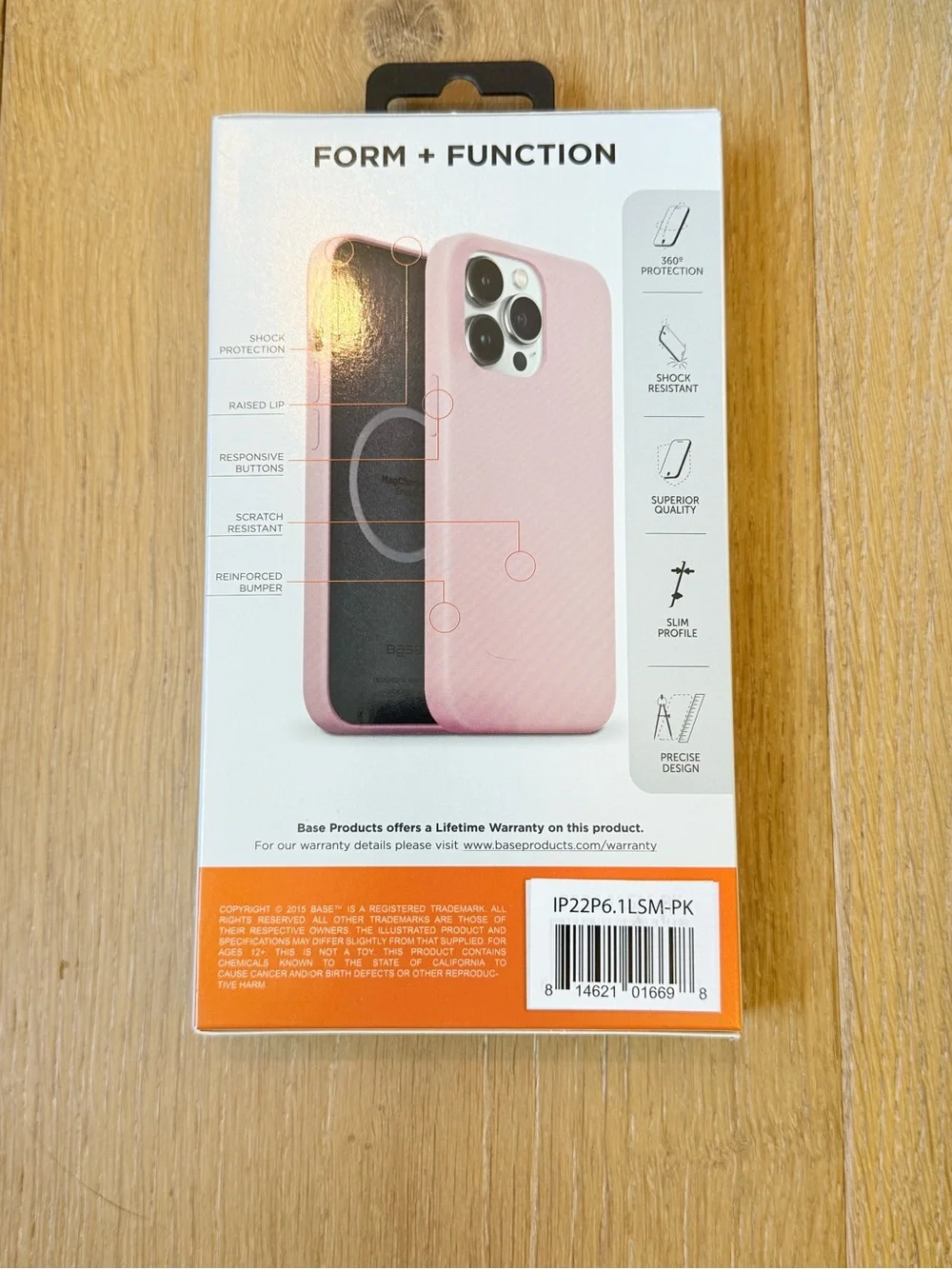 New Base Liquid Silicone MagCharge iPhone 14 Pro Case - Pink Case